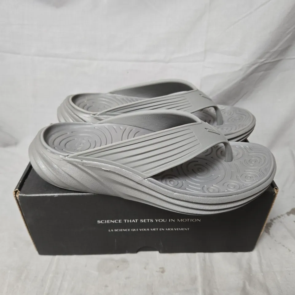 BOXED VIONIC MONSTER TIDE RX SANDALS IN CHARCOAL - SIZE 7