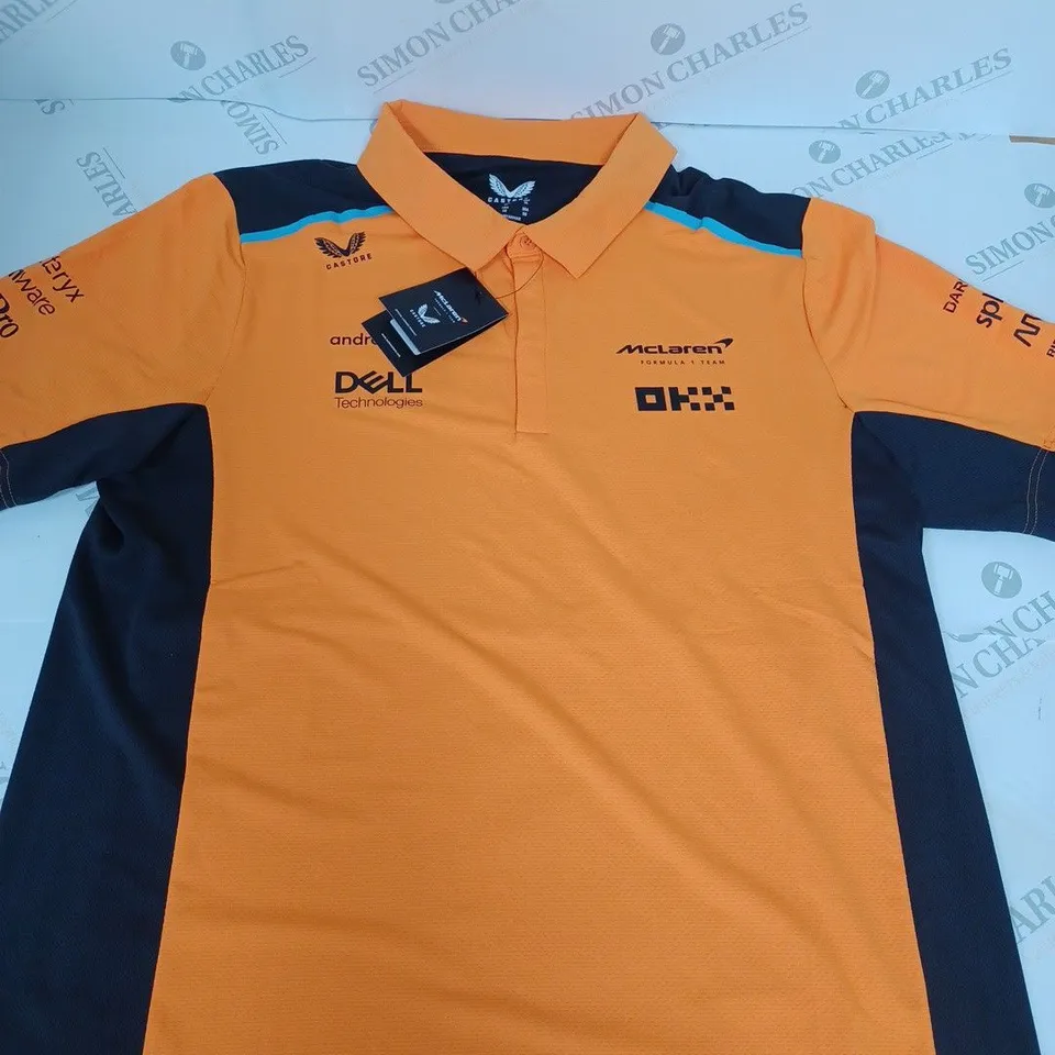 CASTORE MCLAREN POLO SHIRT SIZE XL