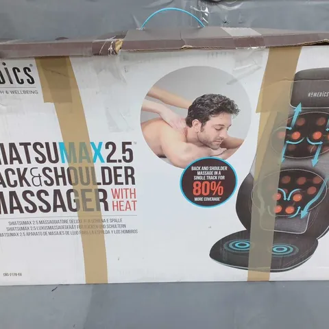 BOXED HOMEDICS SHIATSU MAX 2.5 BACK AND SHOULDER MASSAGER WITH HEAT CBS-2170-EU