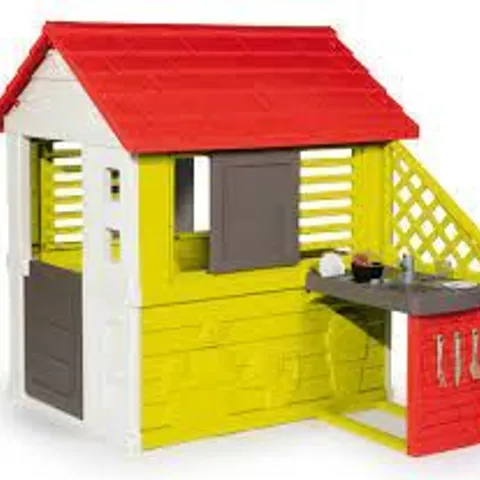 BOXED SMOBY NATURE PLAYHOUSE WITH KITCHEN
