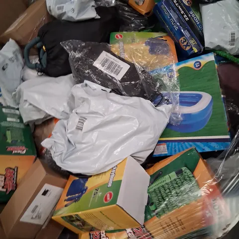 PALLET CONSISTING OF A LARGE QUANTITY OF ASSORTED HOSES AND WATER BASED PRODUCTS
