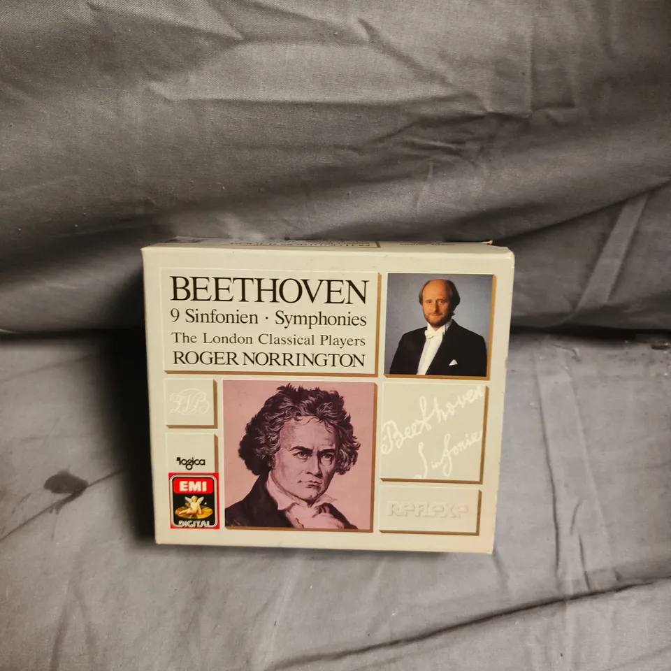 BEETHOVEN: 9 SYMPHONIES - THE LONDON CLASSICAL PLAYERS, ROGER NORRINGTON (EMI BOX SET)