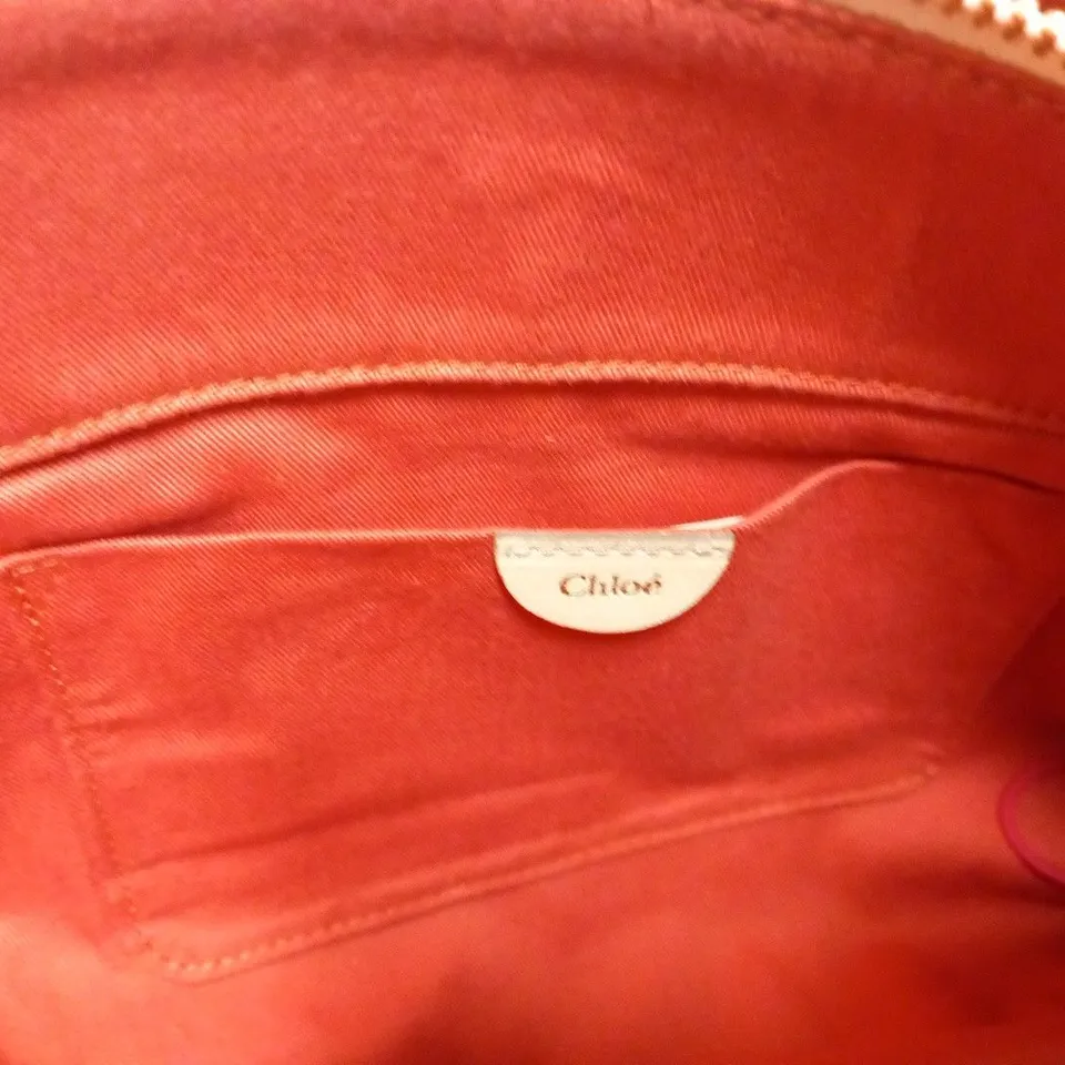 CHLOE SAND LEATHER HANDBAG