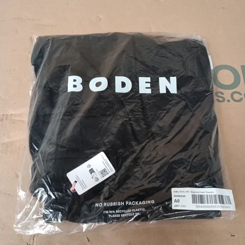 BAGGED BODEN BELGRAVIA PONTE TROUSERS IN BLACK - UK 10P