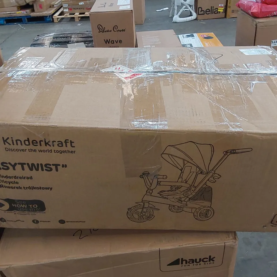 BOXED KINDERKRAFT EASY TWIST TRICYCLE - GREEN (1 BOX)