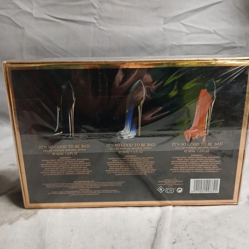 CAROLINA HERRERA GOOD GIRL GIFT SET – IT'S SO GOOD TO BE BAD, 3 X 30ML EAU DE PARFUM