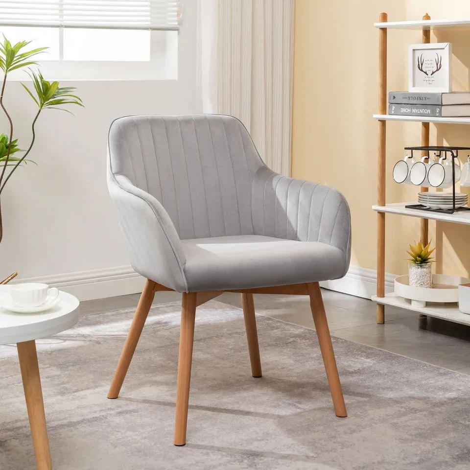 BOXED ARIAD UPHOLSTERED DINING CHAIR - HONEY (1 BOX)