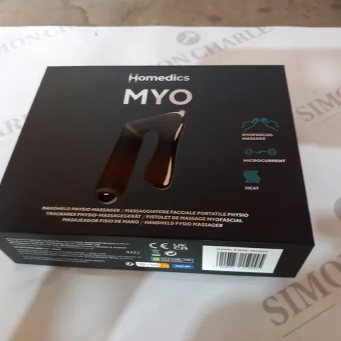 APPROXIMATELY 10 BOXED HOMEDICS MYO HANDHELD PHYSIO MASSAGERS