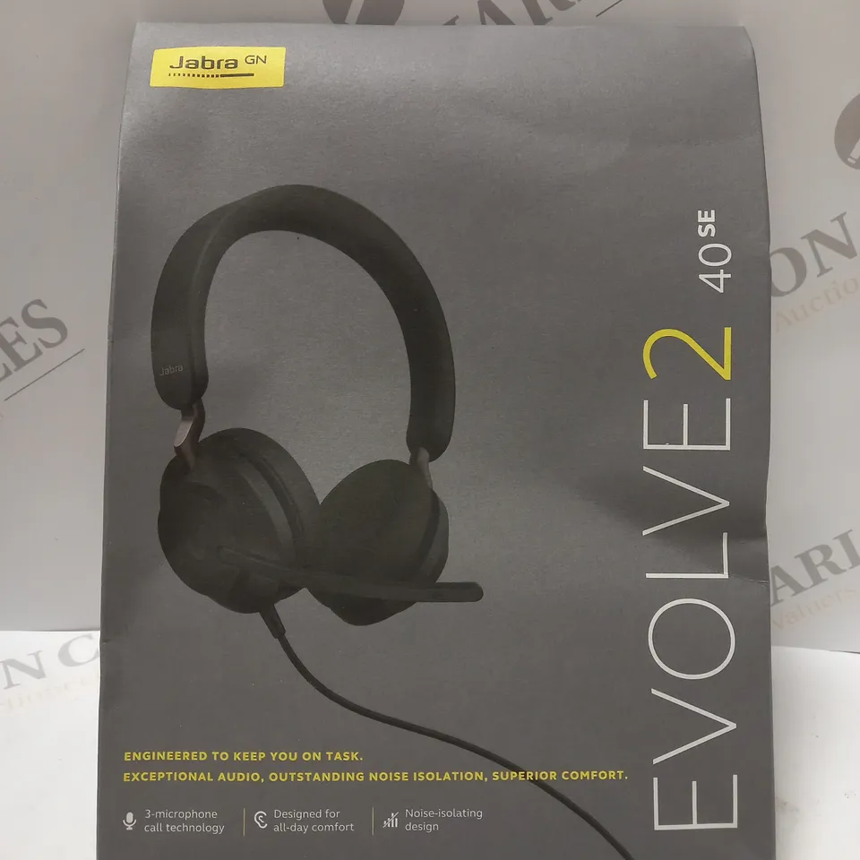 BOXED JABRA EVOLVE2 40 SE WIRED STEREO HEADSET