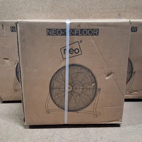 LOT OF 3 BOXED NEO 12" FLOOR FANS