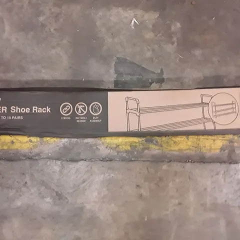 BOXED KEPLIN 3 TIER SHOE RACK - GREY