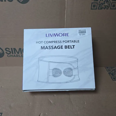 LIVMORE HOT COMPRESS PORTABLE MASSAGE BELT BOXED