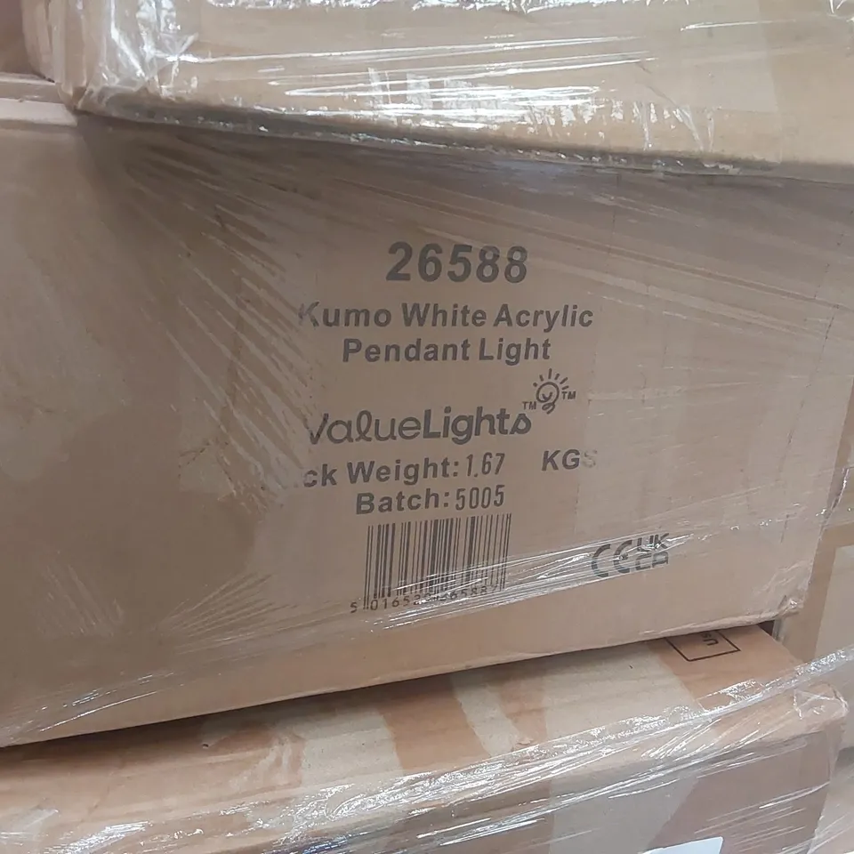 PALLET CONTAINING A VERY LARGE QUANTITY OF HOME LIGHTING PRODUCTS