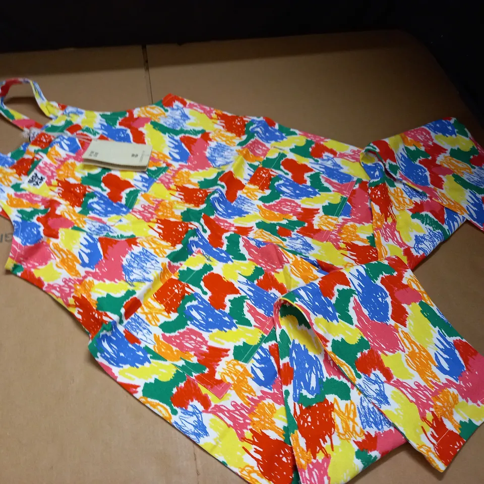 LUCY & YAK ORIGINAL DUNGAREES IN MULTI - 10 R