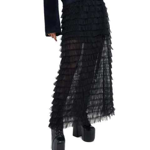 BRAND NEW KILLSTAR - VICTORIANA - BLACK WOMEN'S SKIRT SIZE XS