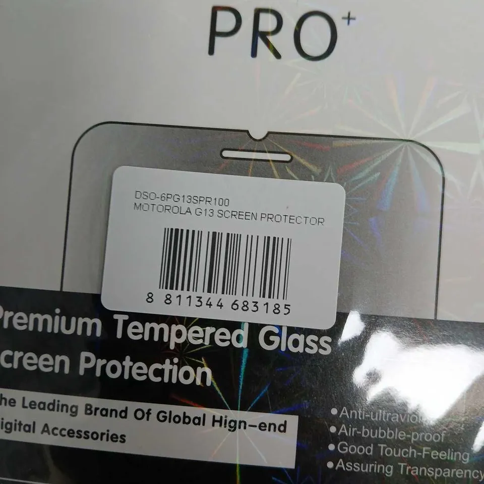 GLASS PRO+ MOTOROLA G13 SCREEN PROTECTOR - 53 TOTAL IN BOX