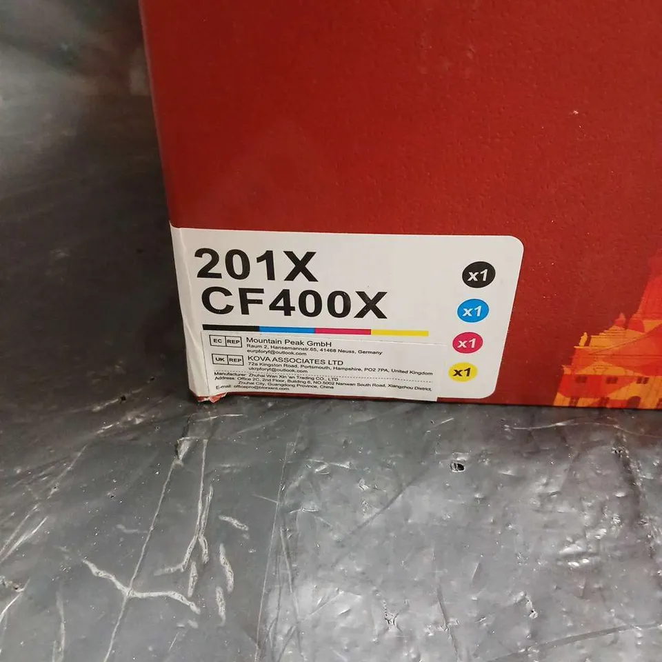 201X CF400X TONER CARTRIDGES (SET OF 4) – COLOUR CARTRIDGES IN ORANGE BAGS