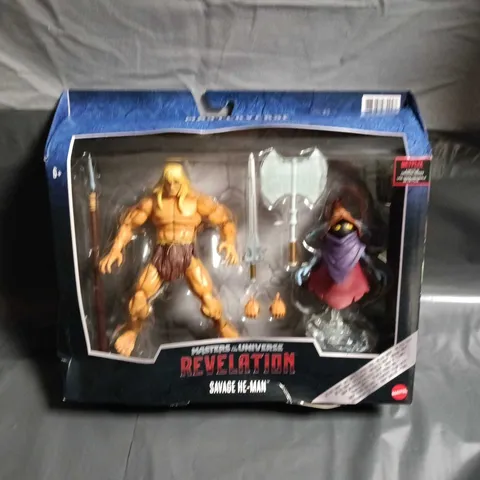 MASTERS OF THE UNIVERSE REVELATION SAVAGE HE-MAN ACTION FIGURE – BOXED