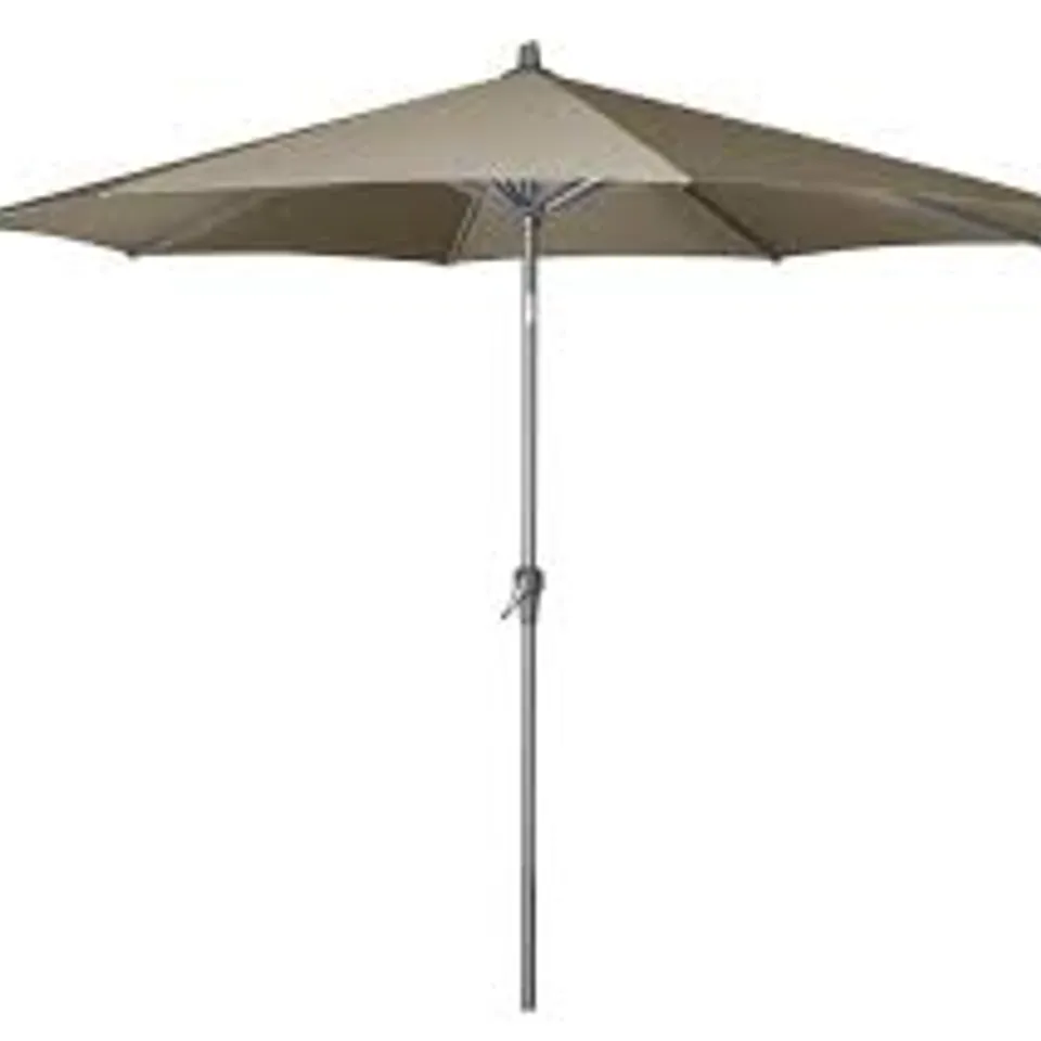 BOXED RIVA ALUMINIUM GARDEN PARASOL 3.5M TAUPE