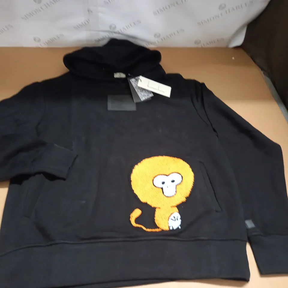 ALEXANDAR LOUVRE BLACK HOODIE - L