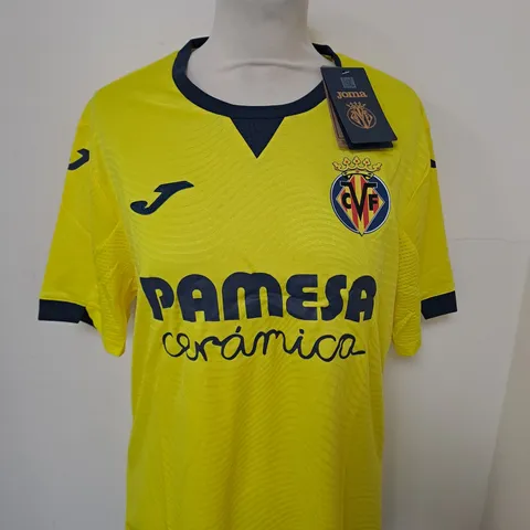 VILLARREAL SHORT SLEEVED HOME SHIRT SIZE L