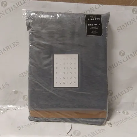 BAGGED POLYESTER ROOM DARKENING CURTAIN PAIR - 66 x 54"