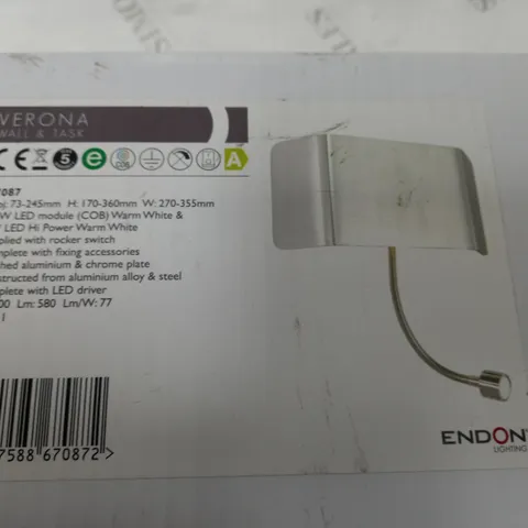 BOXED ENDON VERONA WALL & TASK LIGHT