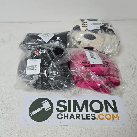 APPROXIMATELY 14 ASSORTED CLOTHING ITEMS IN VARIOUS SIZES, STYLES & SIZES TO INCLUDE DRAPENEC DR SATIN SKIRT, WIDE LEG TROUSERS, WHITE SPOT BARDOT DRESS, ETC - COLLECTION ONLY