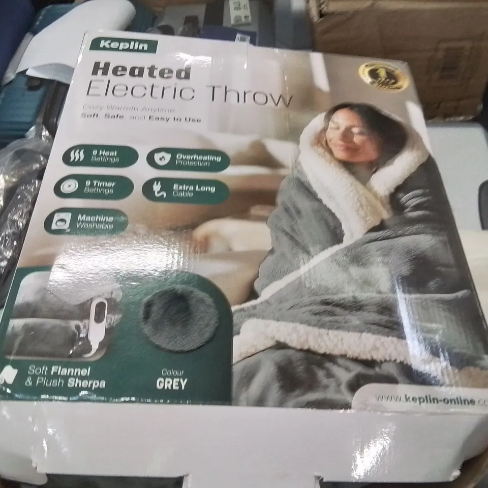 BOXED KEPLIN HEATED ELECTRIC THROW 