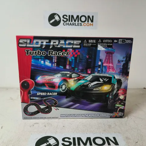 SLOT RACE TURBO RACER – BOXED SLOT CAR RACING SET