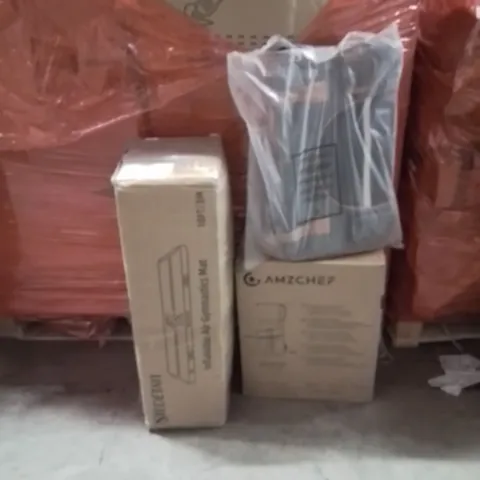 PALLET OF ASSORTED HOUSEHOLD GOODS AND PRODUCTS TO INCLUDE;INFLATABLE GYMNASTICS MAT,BACKPACK,SLOW JUICER