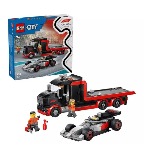 LEGO CITY F1 DISPLAY TRUCK WITH AUDI F1 RACE CAR 60493