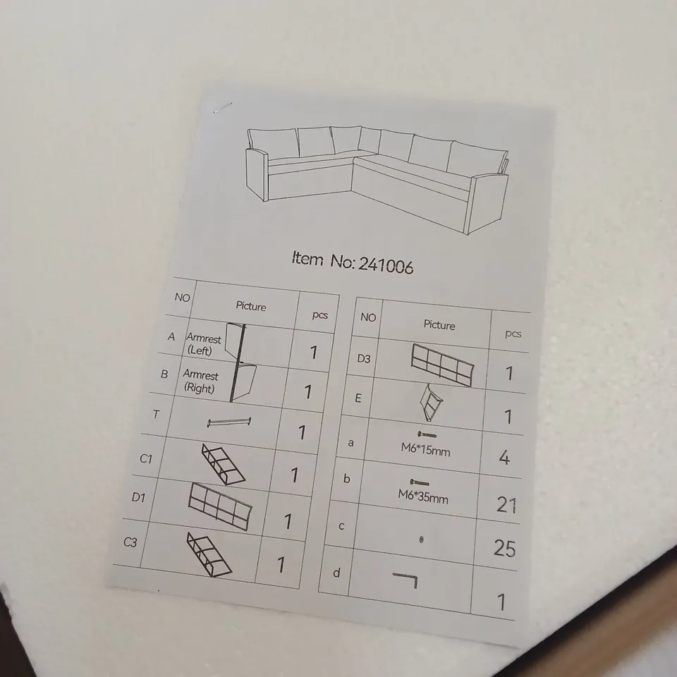 BOXED FM RATTAN OUTDOOR GARDEN FURNITURE (1 BOX)