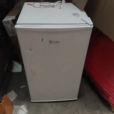 SWAN SR750110 47.5CM WIDE UNDER-COUNTER FRIDGE WITH 4 STAR ICE BOX IN WHITE 