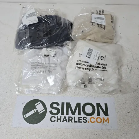 APPROXIMATELY 25 ASSORTED CLOTHING ITEMS IN VARIOUS SIZES, STYLES & SIZES TO INCLUDE STONE LINEN TROUSERS, NAVY JERSEY MAXI DRESS, WHITE LINEN TROUSERS, ETC - COLLECTION ONLY