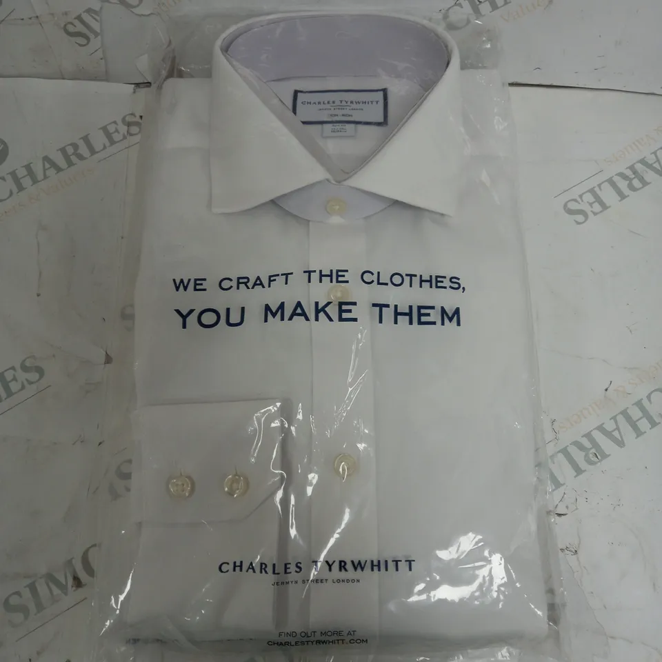 CHARLES TYRWHITT LONG SLEEVE SHIRT SIZE 38