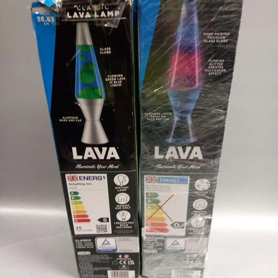 TWO ASSORTED LAVA LAMPS