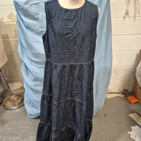 FINERY DENIM MAXI DRESS – WOMEN’S, UK 14