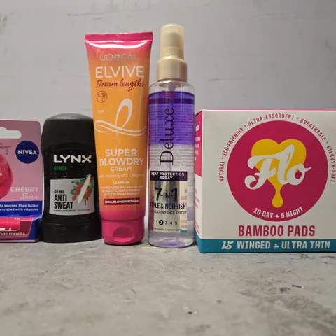 APPROXIMATELY 15 ASSORTED HEALTH & BEAUTY ITEMS TO INCLUDE - L,OREAL ELVIVE SUPER BLOWDRY , LYNX ANIT SWEAT AFRICA , NIVEA LIP BALM ETC