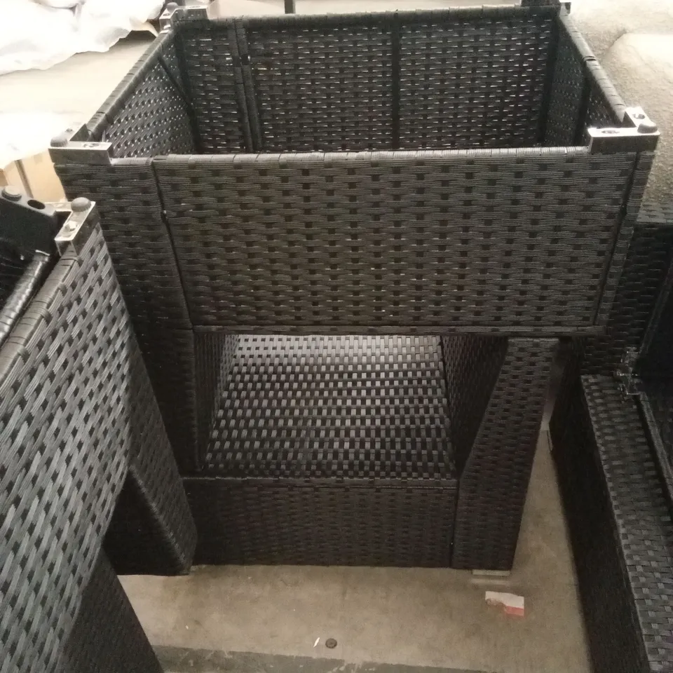 ASSORTMENT OF OUTSUNNY RATTAN GARDEN PARTS AND PIECES