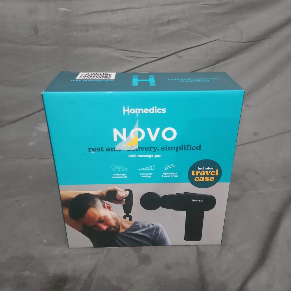 BOXED HOMEDICS NOVO MINI MASSAGE GUN