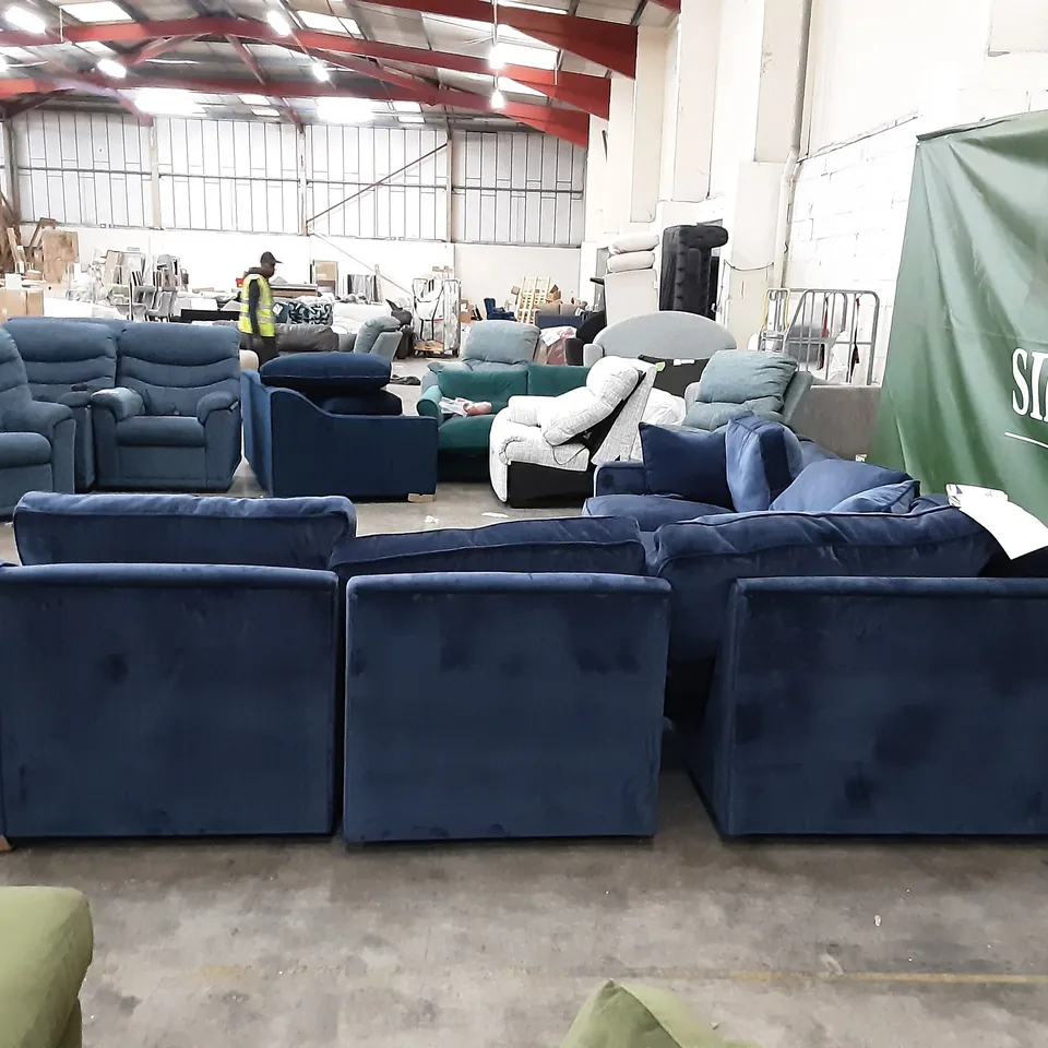QUALITY BRITISH MANUFACTURED DESIGNER THE LOUNGE CO. IMOGEN CORNER SOFA IND298 INDIGO JEANS ENFT