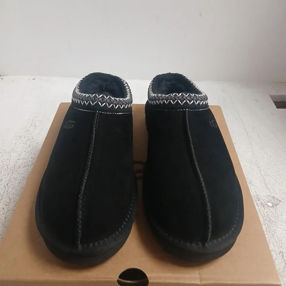 UGG BLACK SLIPPERS – UK 6 (EU 40)