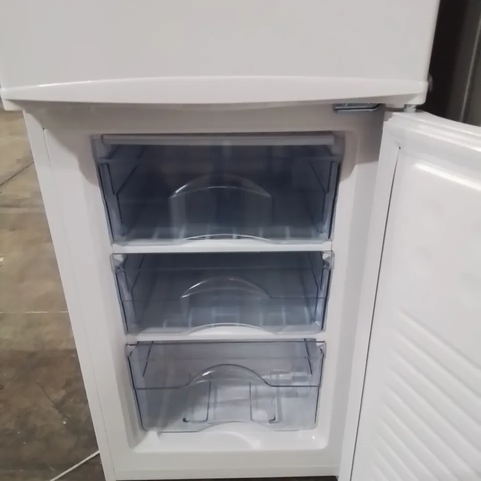 ICEKING FREESTANDING FRIDGE FREEZER IN WHITE - UNPROCESSED RAW RETURN 