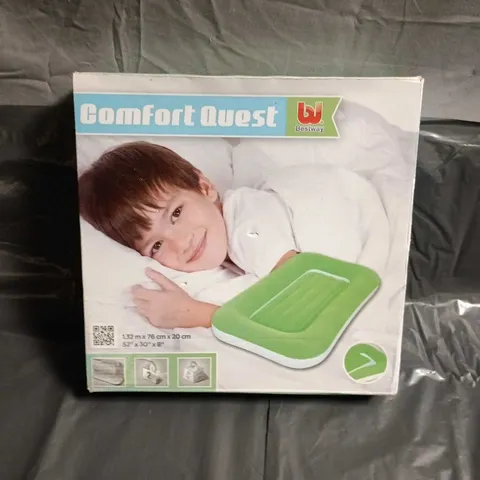 BESTWAY COMFORT QUEST INFLATABLE AIR BED - 1.32M X 76CM X 20CM
