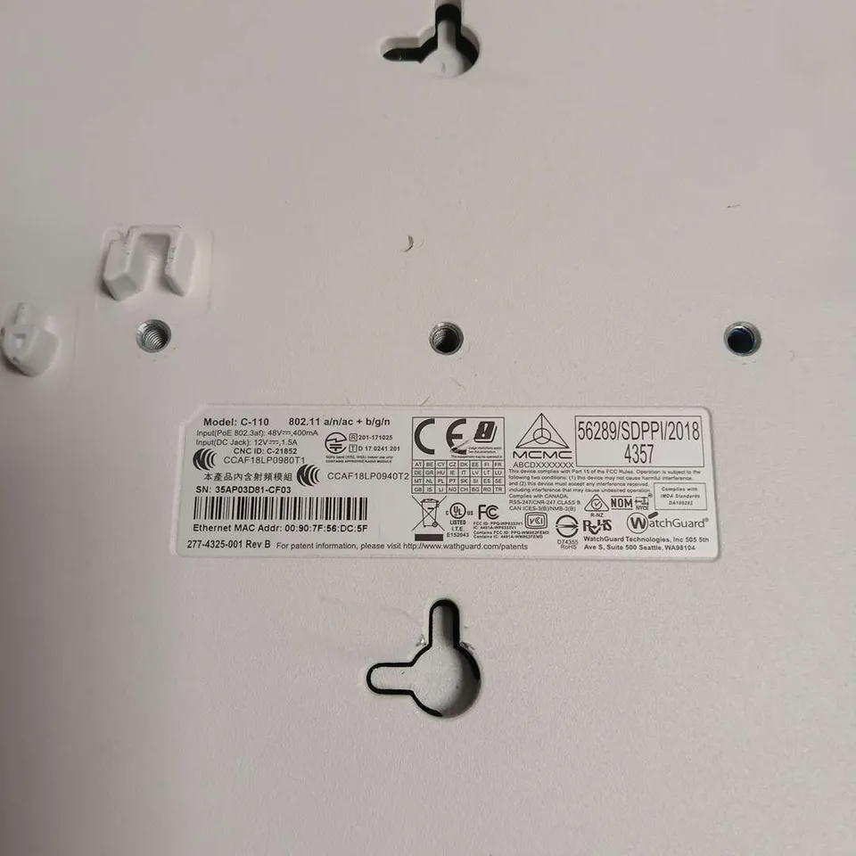 WATCHGUARD AP325 WIRELESS ACCESS POINT