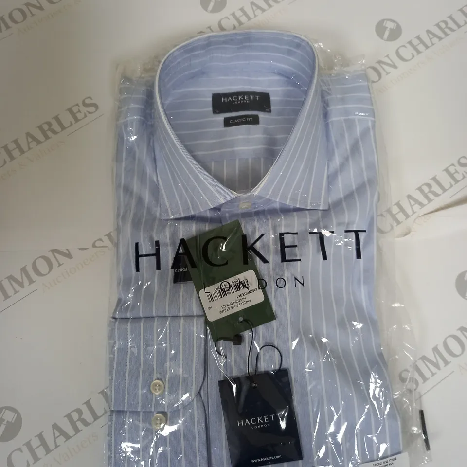 BAGGED HACKETT FINE STRIPE SHIRT SIZE 16/41