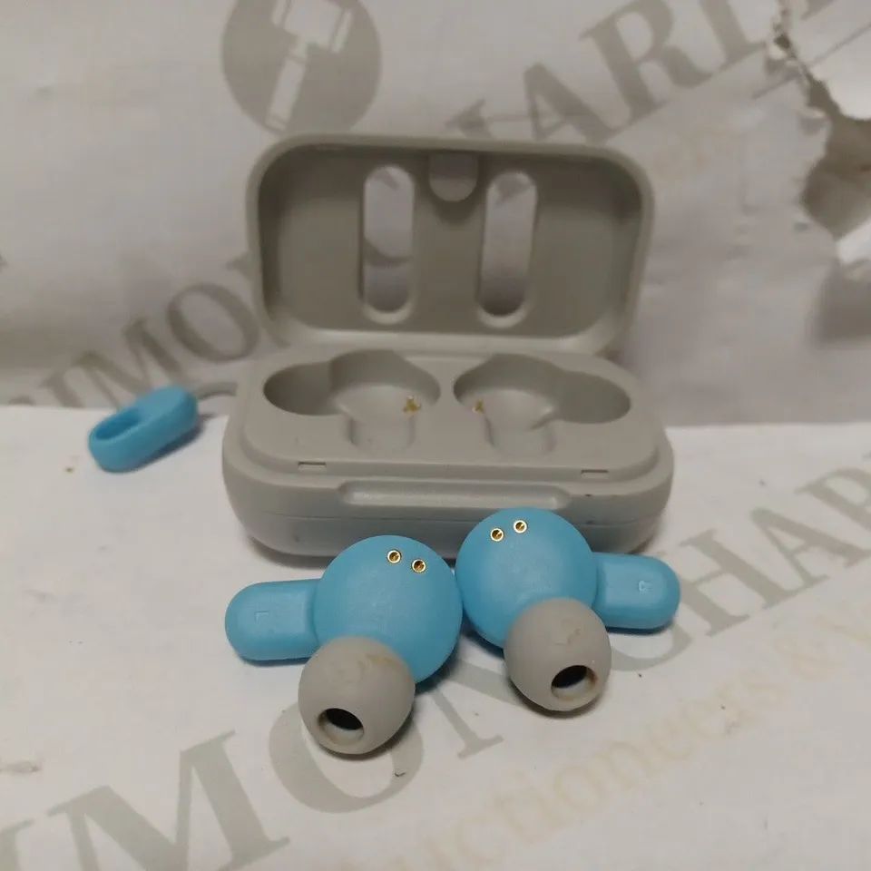 SKULL CANDY DIME TRUE WIRELESS EARBUDS IN BLUE/GREY