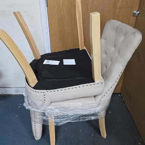 WARWICK CHENILLE PAIR OF STANDARD DINING CHAIRS - COLLECTION ONLY 