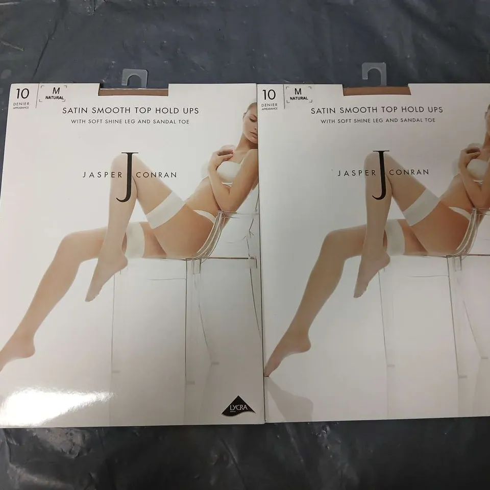 APPROXIMATELY 100 JASPER CONRAN SATIN SMOOTH TOP HOLD UPS IN NATURAL - MEDIUM